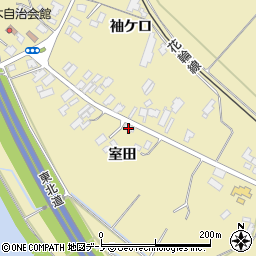 秋田県鹿角市十和田錦木（室田）周辺の地図