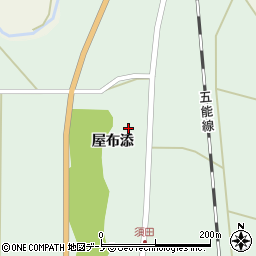 秋田県能代市須田屋布添61周辺の地図