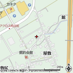 秋田県大館市餌釣前田336周辺の地図