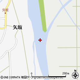 藤琴川周辺の地図