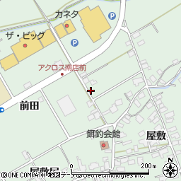 秋田県大館市餌釣前田321周辺の地図
