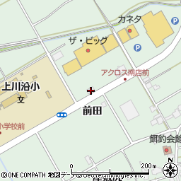 秋田県大館市餌釣前田232周辺の地図