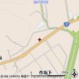 秋田県北秋田市綴子作坂89周辺の地図