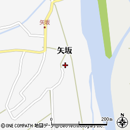 秋田県藤里町（山本郡）矢坂（下袋丁場）周辺の地図