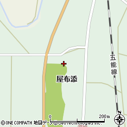 秋田県能代市須田屋布添6周辺の地図