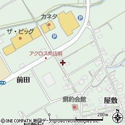 秋田県大館市餌釣前田318周辺の地図