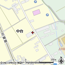 秋田県大館市池内（中台）周辺の地図