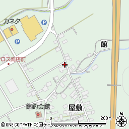 秋田県大館市餌釣前田333周辺の地図