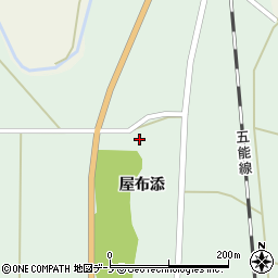秋田県能代市須田屋布添35周辺の地図