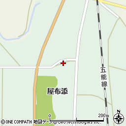 秋田県能代市須田屋布添59周辺の地図