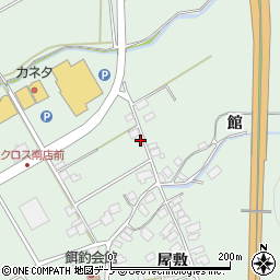 秋田県大館市餌釣前田306周辺の地図