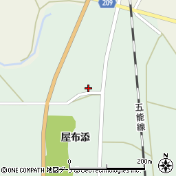 秋田県能代市須田屋布添58周辺の地図