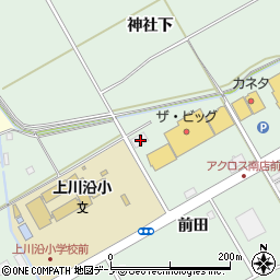 秋田県大館市餌釣前田93周辺の地図
