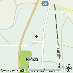 秋田県能代市須田屋布添57周辺の地図