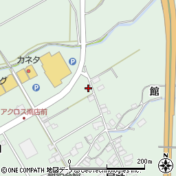 秋田県大館市餌釣前田213周辺の地図