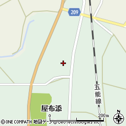 秋田県能代市須田屋布添56周辺の地図