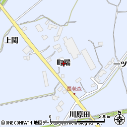 秋田県鹿角市花輪町端周辺の地図