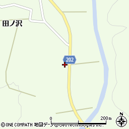 秋田県能代市二ツ井町梅内大面周辺の地図
