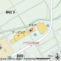 秋田県大館市餌釣前田1周辺の地図
