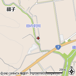 秋田県北秋田市綴子家下タ59周辺の地図