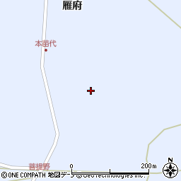 秋田県鹿角市花輪雁府83周辺の地図