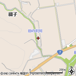 秋田県北秋田市綴子家下タ58周辺の地図