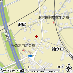 秋田県鹿角市十和田錦木沢尻24周辺の地図