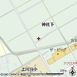 秋田県大館市餌釣周辺の地図