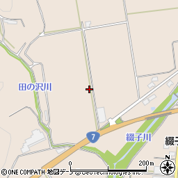 秋田県北秋田市綴子家下タ75周辺の地図