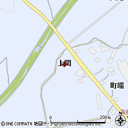 秋田県鹿角市花輪（上関）周辺の地図