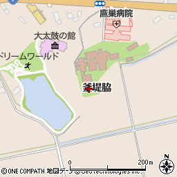 秋田県北秋田市綴子釜堤脇30周辺の地図