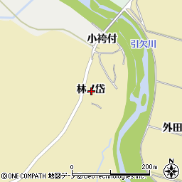 秋田県大館市出川林ノ岱周辺の地図