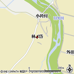 秋田県大館市出川（林ノ岱）周辺の地図