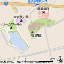 秋田県北秋田市綴子釜堤脇11周辺の地図