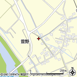 秋田県大館市池内萱野126周辺の地図