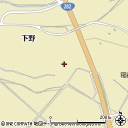 秋田県鹿角市十和田錦木下野1周辺の地図