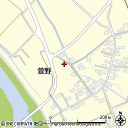 秋田県大館市池内萱野114周辺の地図