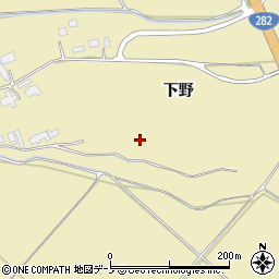 秋田県鹿角市十和田錦木下野19周辺の地図