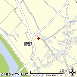 秋田県大館市池内萱野113周辺の地図
