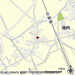 秋田県大館市池内池内18周辺の地図