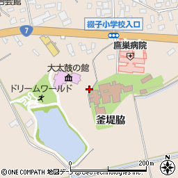 秋田県北秋田市綴子釜堤脇26-3周辺の地図
