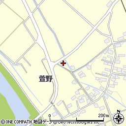 秋田県大館市池内萱野151周辺の地図