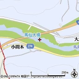 馬仙大橋周辺の地図