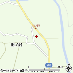 秋田県能代市二ツ井町梅内（様ノ下）周辺の地図