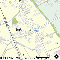 秋田県大館市池内池内102周辺の地図