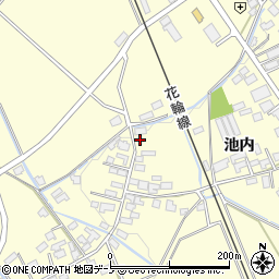 秋田県大館市池内池内12周辺の地図