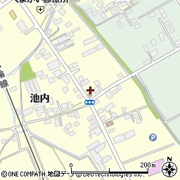 秋田県大館市池内池内106周辺の地図