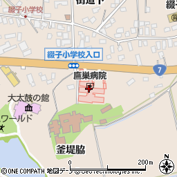 秋田県北秋田市綴子釜堤脇12周辺の地図