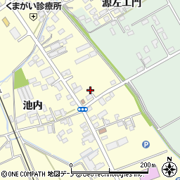 秋田県大館市池内池内112周辺の地図