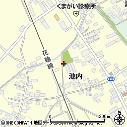 秋田県大館市池内池内80周辺の地図